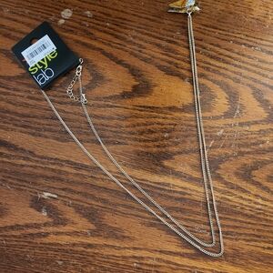 Mstylelab Gold Necklace with Butterfly Charm